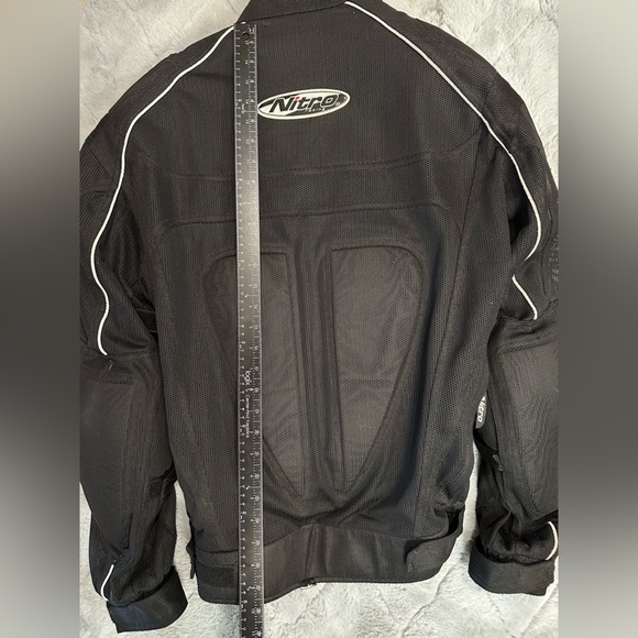 Nitro Racing Large Men's Black Padded Dura Guard Motorcycle Jacket ships fast - Picture 5 of 7
